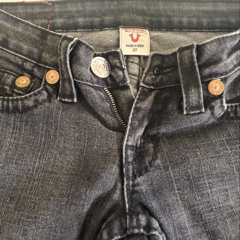 True Religion bigT jeans size27 stonewash black